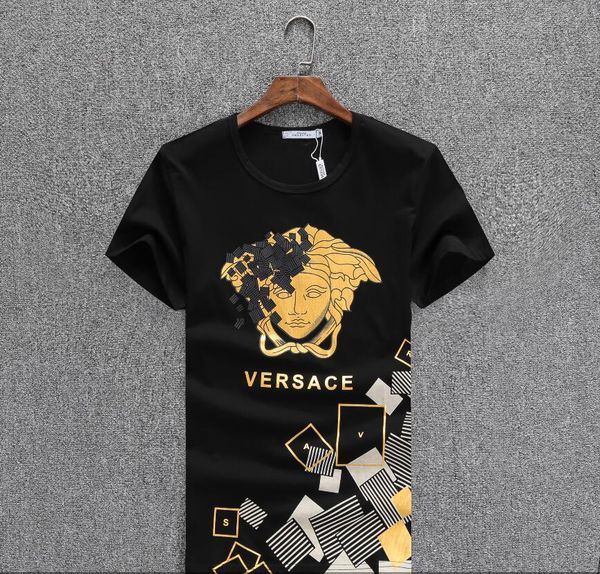 

2020 casual brand men's letter print hip hop streetwear tee shirts for summer men pullover t-shirt short sleeve cotton #68 t-shirt g46, White;black