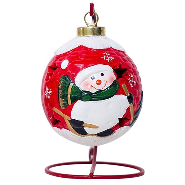 

l celebration window iron frame bar festival desklantern ceramic ball home decor with light party christmas ornament