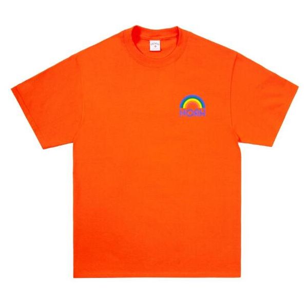 

noah noah 2019 новые мужчины и женщины 19ss noah 19ss rainbow shop tee нет шею с коротким рукавом футболки, White;black