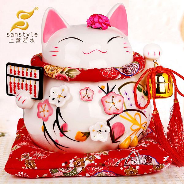 

lucky cat gold ornaments large ceramic piggy gift shop opened japan to save 0282 poppy flower