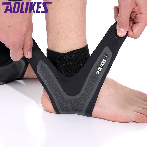 

fitness ankle brace ankle strap gym protection running sport support guard foot bandage elastic black univers, Blue;black