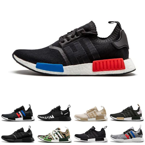 

rushed r1 mens running shoes triple black white beige white blue nbhd og men women runner sports sneakers 36-45