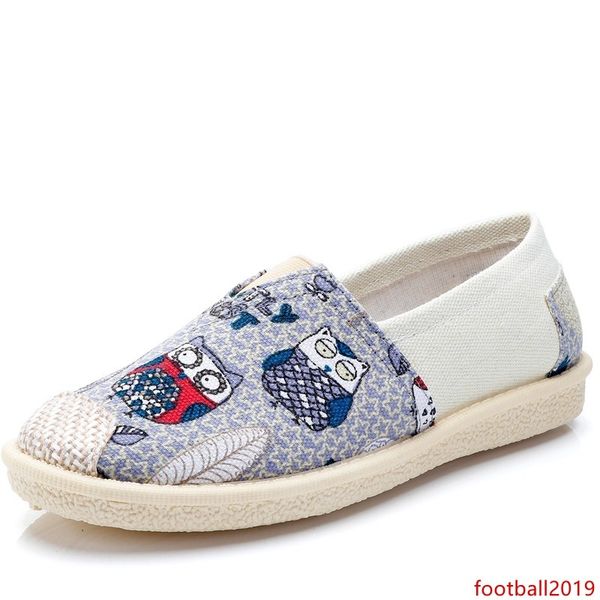 

2020 non-brand vintage women shoes slip on espadrilles chaussures flats casual canvas shoes classic loafers sneakers size 36-40