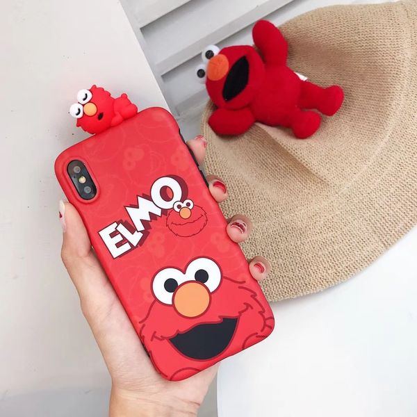 

Mytoto 3D Симпатичные Улица Сезам Кукла ELMO Печенье Печенье Мультфильм мягкий IMD чехол