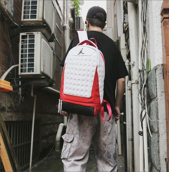 

2020 new backpack men women travel leisure computer bag student school bag pu basketball bag brand teens sports backpack