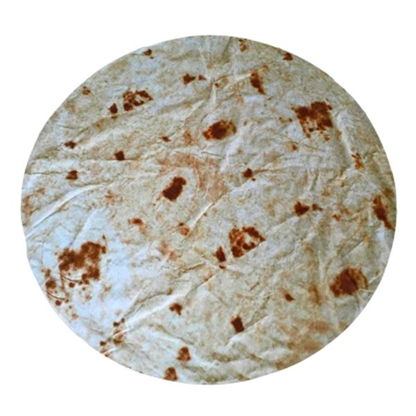 

burritos wrap blanket round tortilla novelty throw blankets for boys & girls or adults roll yourself in the giant tortilla