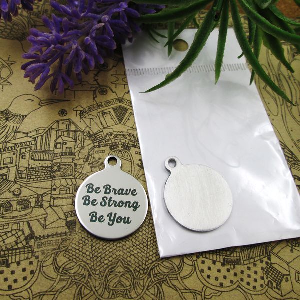

40pcs--"be brave be strong be you"stainless steel charms more style for choosing diy charms pendants for necklace, Bronze;silver