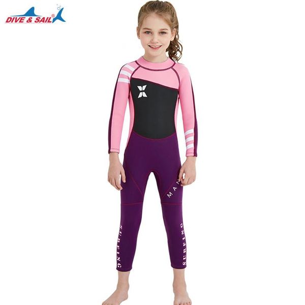 

surfing wetsuit nylon long sleeve bodysuit water sports supply kid warm