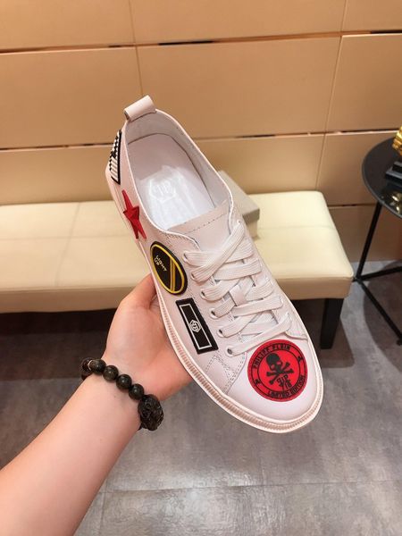 

ace bee 2020 new luxury fashion designer sneakers leather platform vintage women mens shoes mouse cartoon print size 38-44 h119, Black