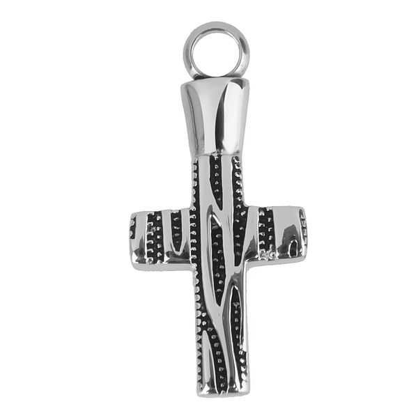 

cross shape cremation ash urn keepsake pendant for necklace jewelry, Silver