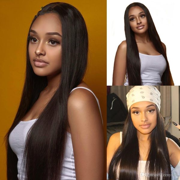 

nadula волос волна воды полного шнурок человеческих волосы парики бразильских волосы remy фронт шнурок с натуральным hairline швейцарского к, Black