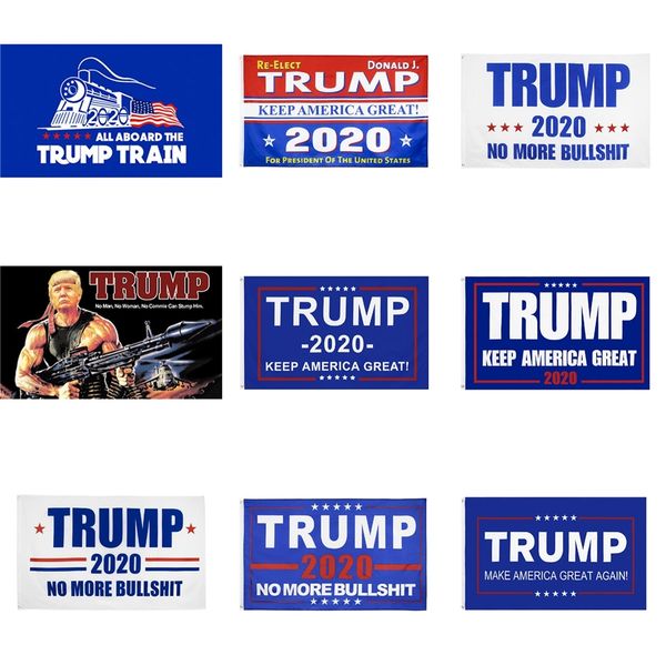 

60 1pcs donald trump flag 150*90cm 2020 trump flag keep america great donald for president campaign banner garden flags 3x5 ft #724