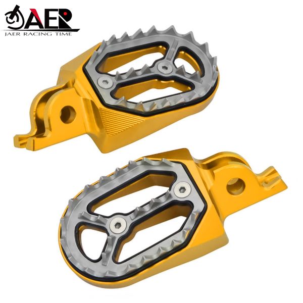 

jaer cnc motorcycle foot pegs pedals rest footpegs for rm z250 2005-2006 kx250 2005-2008 kx250f 2005-2015