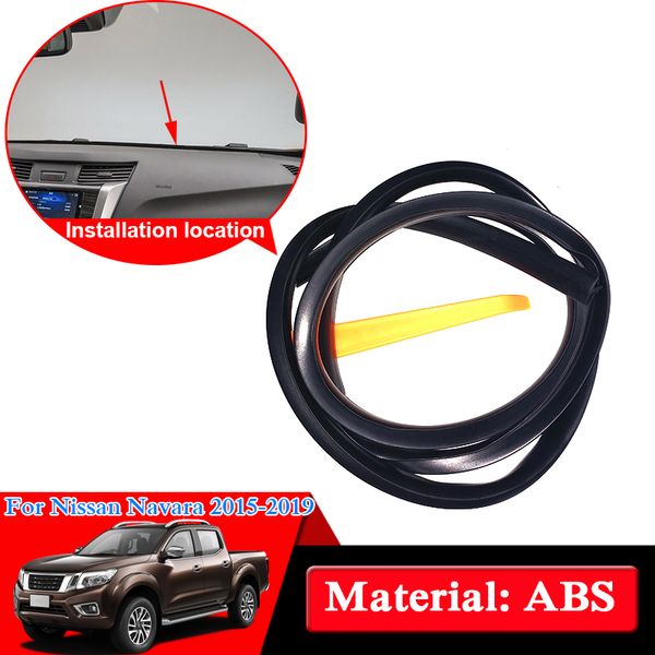 

car-styling rubber auto anti-noise soundproof dustproof car dashboard windshield glass sealing strip for np300 navara d23