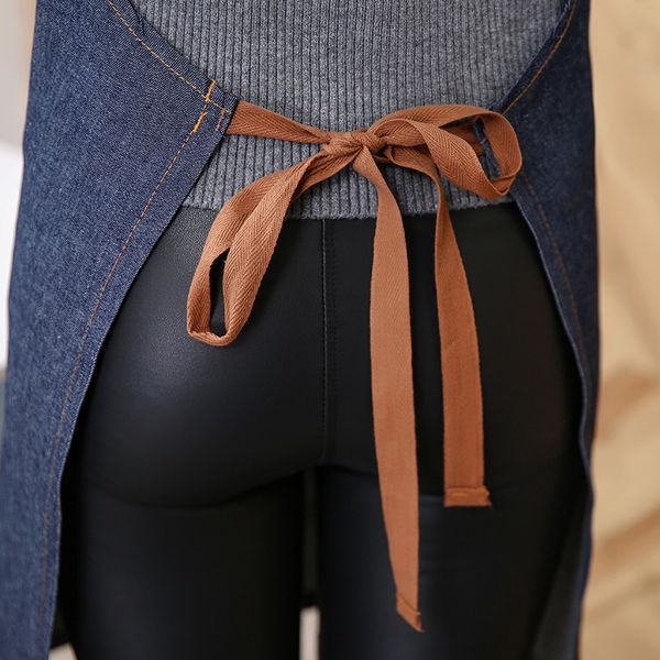 

direct sales northern european-style labor insurance denim apron kitchen household custom logo apron