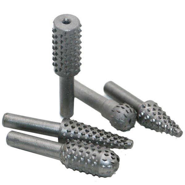 

5 pcs durable tool practical rotating file diy hole drill bits set cutter carving home accessories for woodworking milling