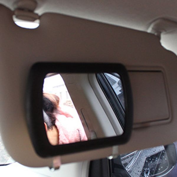 

new sun visor mirror silence shopping car makeup vanity mirror car cosmetic sun-shading black auto supplies