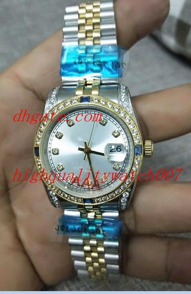 

classic series126233 126333 36mm silver dial two tone 18k yellow gold christmas eta 2813 movementautomatic mens watch watch, Slivery;brown
