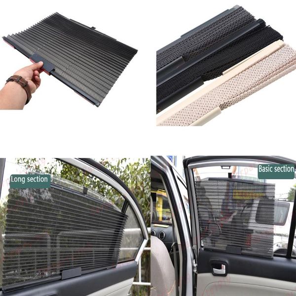 

auto automatic retractable parasol car side window mesh sun shade car sunshade sun protector curtains for cars 60*46cm