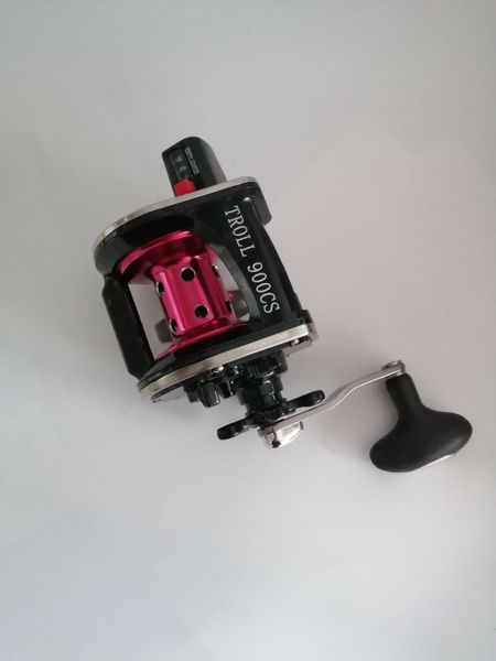 

profession sea fishing drum wheel model 900 mechanical counter metal wire cup boat fishing wheel brake force 18kg