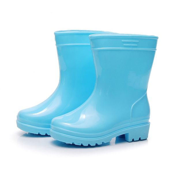 

JAYCOSIN New Baby Rainboots Simple Style Kids Solid Rainny Quality Rubber Shoes Black Children Non Slip Waterproof Ankle Boots