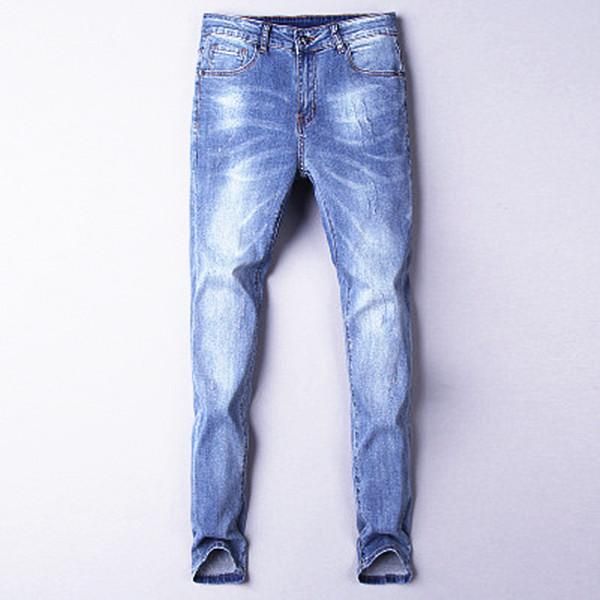 

hot2020 новый всемирно известный jeansmens дизайнерские джинсы дизайнер мирового класса, тщательно разработанный тонкий случайные джинсы лет, Blue