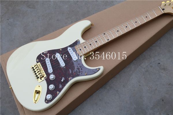 

Фабрика магазин желтый белый кремовый красный накладка стратокастер клен грифа 6