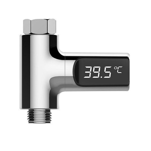 

lw - 101 led shower thermometer battery real-time water temperature monitor temperature sensitive passive led display thermometer