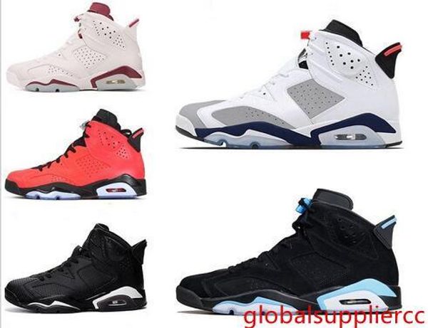

высокое качество 6 6s инфракрасный carmine vi баскетбол обувь мужские 6s unc торо hare oreo maroon low chrome спорт синий кроссовки с коробк