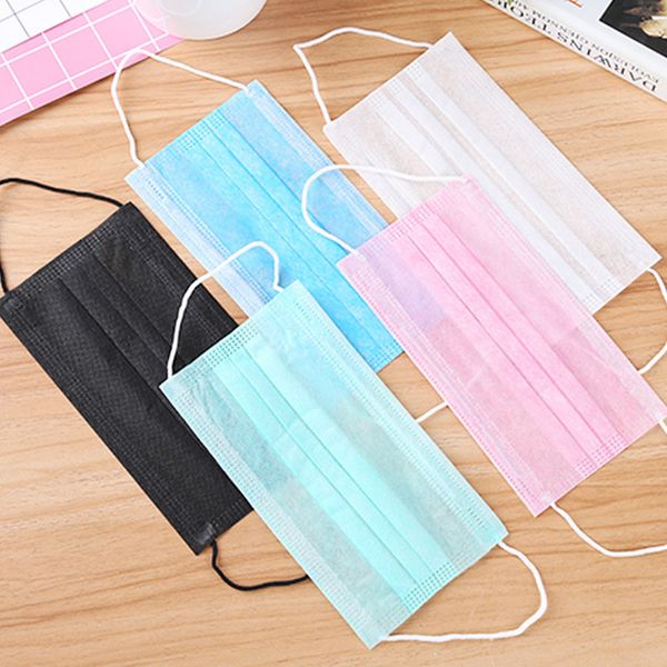 

new disposable dust mask 3 layers dustproof facial protective cover masks anti-dust disposable salon earloop mouth masks t2f5010