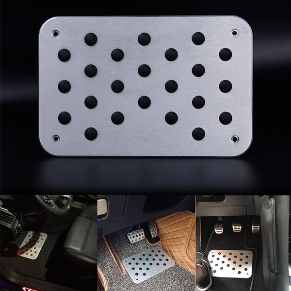 

universal truck car floor mat carpet heel plate pedal thick aluminum for all car