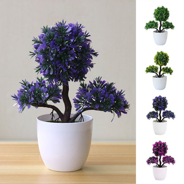 

fake plant little pine tree diy simulation flower artificial tree plastic decoration garden household wedding home decor
