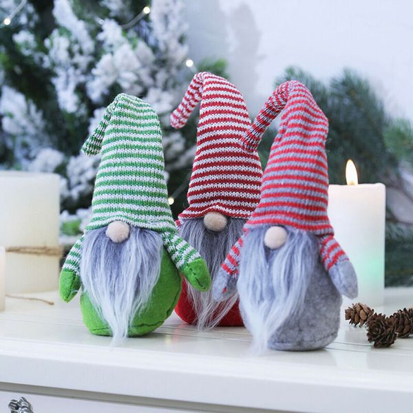 

Merry Christmas Long Hat Swedish Santa Gnome Plush Doll Ornaments Handmade Elf Toy Holiday Home Party Decor