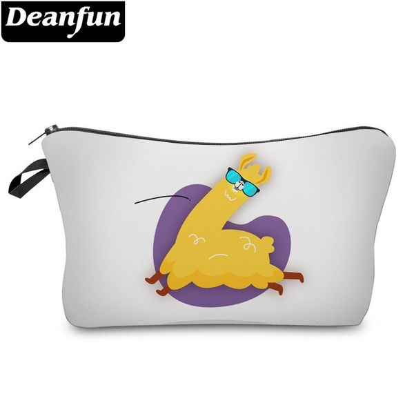 

deanfun waterproof fashion glasses llama cosmetic bag durable heart alpaca makeup bag necessaire gift dropshipping 51373