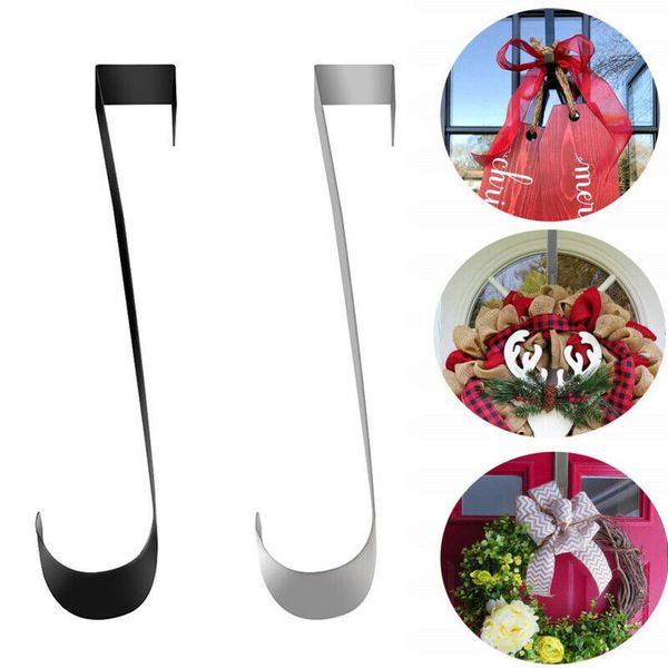 

christmas wreath door hanger secure strong metal hook xmas garland holder for party