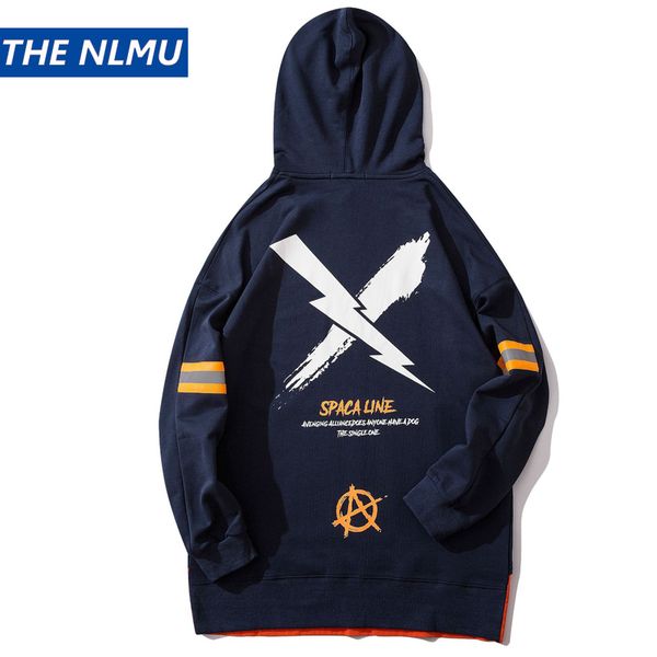 

print hoodies men streetwear hooded sweatshirt couple hoodies hip hop casual 2019 fashion autumn male black hz126