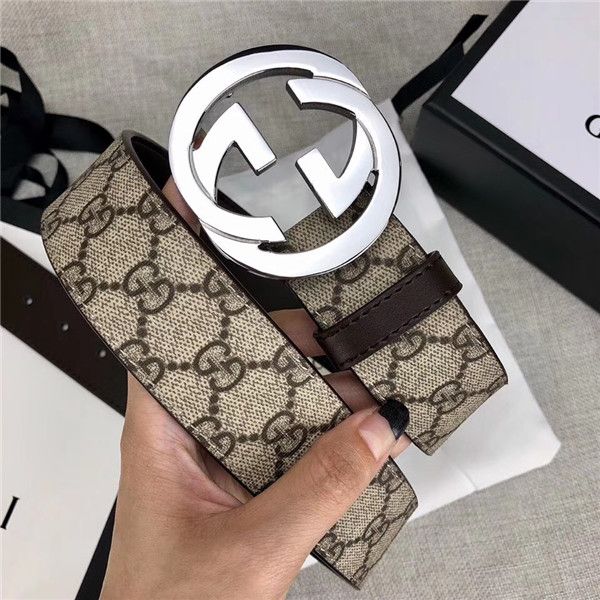 

fashion latest men's business leisure belt classic letter smooth buckle belt wear comfort can be wholesale, Black;brown