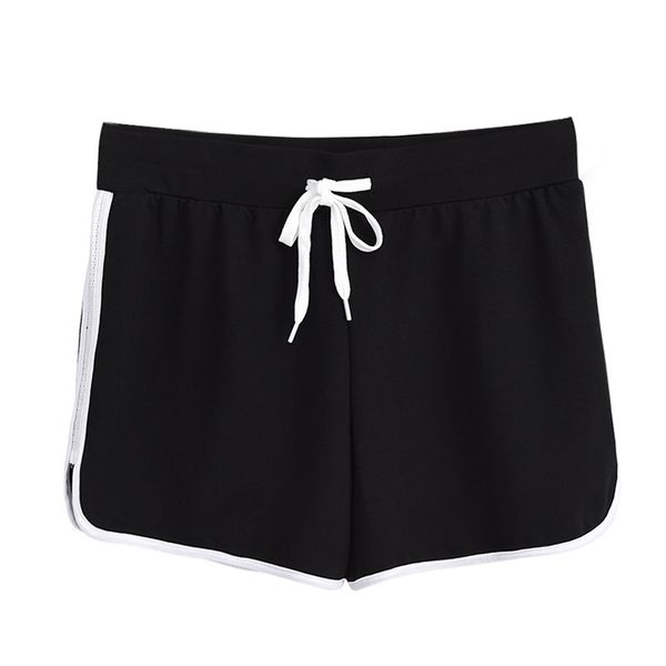 

summer new casual loose pants in the waist female three-point shorts wild yoga sports fitness wide-leg pants, White;black
