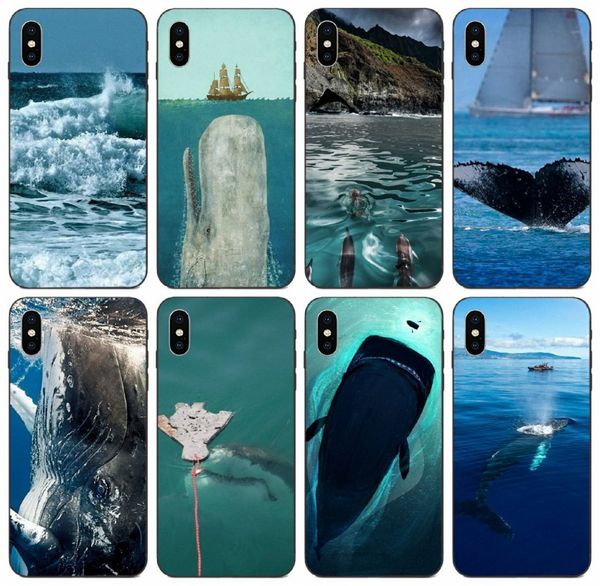 

[tongtrade] the whale and boat lovely case for iphone 8s 7s 6s plus x xs 11 pro max galaxy a8 s10 plus huawei y7 y9 xiaomi mi cc9 1pcs case