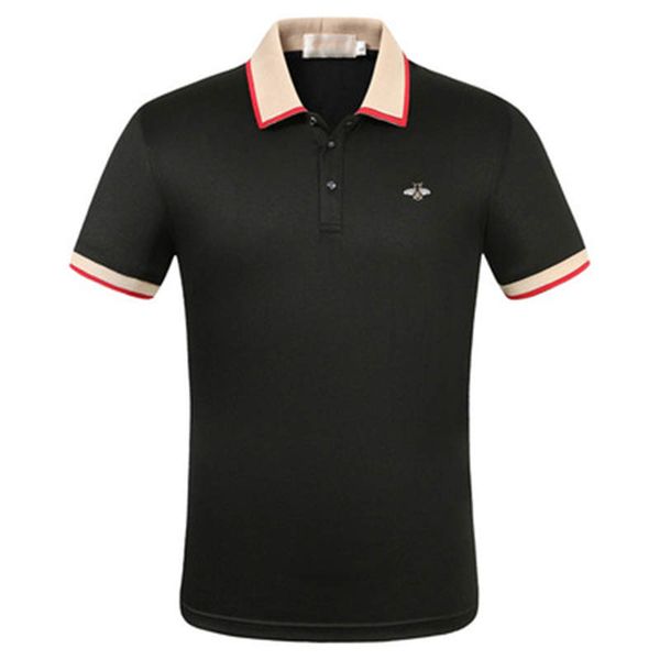 

20ss mens womens polo t shirt fashion men brand polos casual mens designer polo striped neck breathable summer short sleeves, White;black