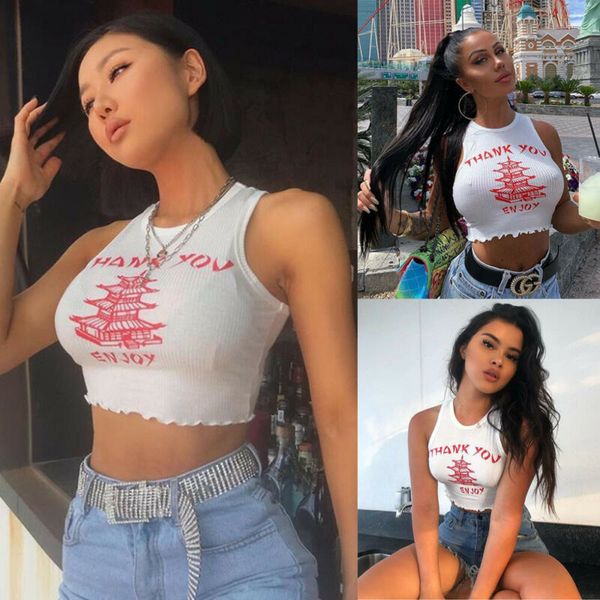 

women crop summer tank cropped ladies elastic shirt slim vest white sleeveless short tanks
