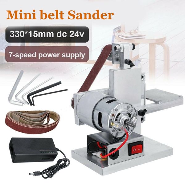 

practical 7 speed grinder electric belt sander diy polishing grinding machine cutter edges sharpener belt grinder sanding