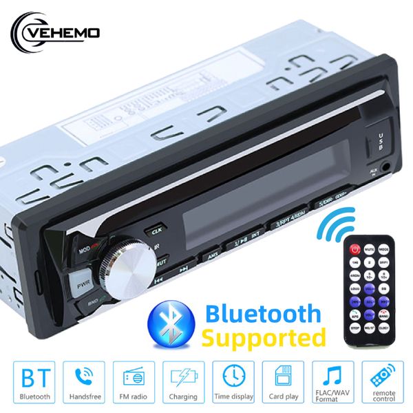

12v car bluetooth mp3 player radio fm transmitter usb aux stereo auto audio with control remote two usb charger support sd card