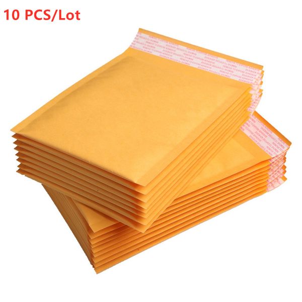 

10 pcs / lot 110x150mm kraft paper почтоотправители bubble конверты сумка mailers проложенная доставка конверт с bubble почтового мешком