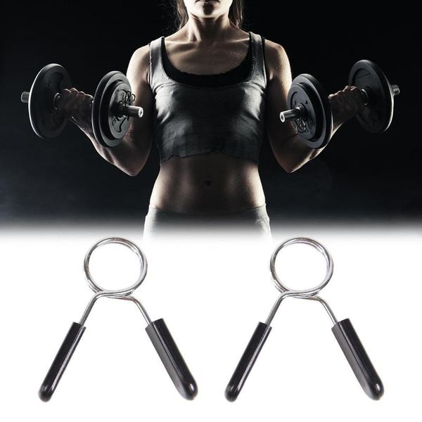 

2pcs 30mm barbell lock barbell gym weight lifting bar dumbbell lock clamp spring collar clips