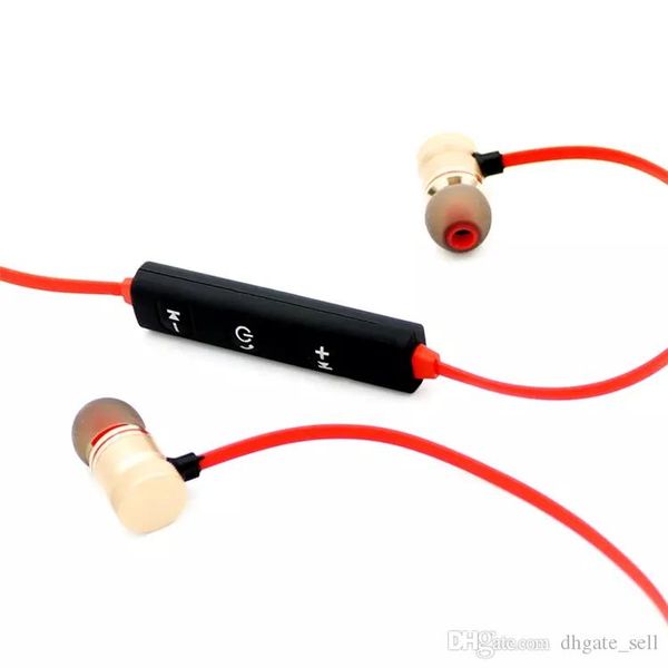 

m5 bluetooth headphones magnetic metal wireless running sport earphones earset with mic mp3 earbud bt 4.1 for iphone samsung lg smartphone