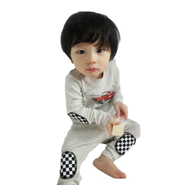 

cool racing car kids pajamas boys nightwear children clothing baby sleepwear cartoon autumn winter outfits boys clothes set, White
