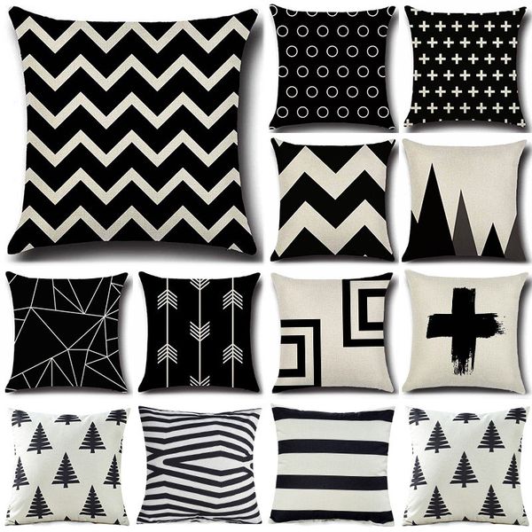 

nordic style бежевый геометрический pattern хлопок белье throw подушка подушка home decor обложка диван декоративные наволочки