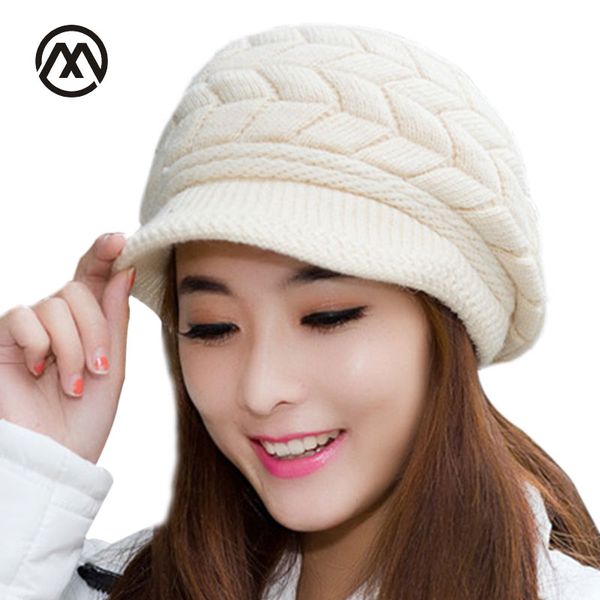 

new women's winter knit hat peas berets warm hat handmade beautiful pattern comfortable slouchy beanie male turban men bone, Blue;gray