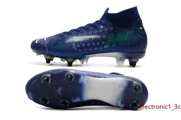 

100% original 7 elite 360 sg-pro ac flat soccer cleats mercurial superfly v sx neymar jr soccer shoes high ankle cr7 football boots